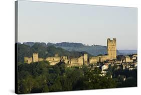 Early Morning View of Richomd Castle in Yorkshire, England, United Kingdom-John Woodworth-Stretched Canvas