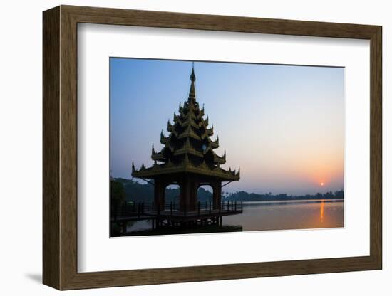 Early Morning View of Royal Kaytumadi Hotel, Toungoo, Myanmar (Burma), Asia-Thomas L-Framed Photographic Print