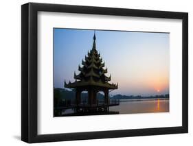 Early Morning View of Royal Kaytumadi Hotel, Toungoo, Myanmar (Burma), Asia-Thomas L-Framed Photographic Print