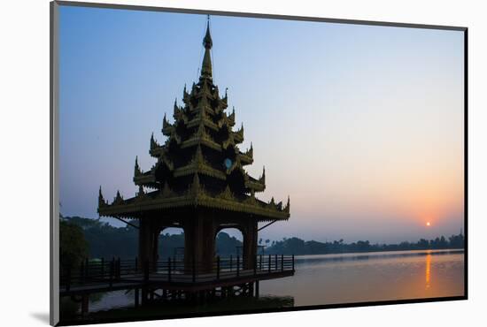 Early Morning View of Royal Kaytumadi Hotel, Toungoo, Myanmar (Burma), Asia-Thomas L-Mounted Photographic Print