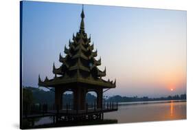 Early Morning View of Royal Kaytumadi Hotel, Toungoo, Myanmar (Burma), Asia-Thomas L-Stretched Canvas
