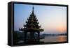 Early Morning View of Royal Kaytumadi Hotel, Toungoo, Myanmar (Burma), Asia-Thomas L-Framed Stretched Canvas