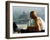 Early Morning Yoga and Stretching at Wanchun Pavilion Jingshan Park, Beijing, China-Christian Kober-Framed Photographic Print