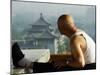 Early Morning Yoga and Stretching at Wanchun Pavilion Jingshan Park, Beijing, China-Christian Kober-Mounted Photographic Print