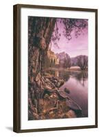 Early Morning Yosemite Falls Reflection, Yosemite Valley-Vincent James-Framed Photographic Print