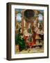 Early Netherlandish Art : the Madonna and Child with Saint Joseph (Winged Altar, Central Panel) Par-Joos van Cleve-Framed Giclee Print