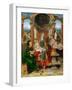 Early Netherlandish Art : the Madonna and Child with Saint Joseph (Winged Altar, Central Panel) Par-Joos van Cleve-Framed Giclee Print