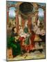 Early Netherlandish Art : the Madonna and Child with Saint Joseph (Winged Altar, Central Panel) Par-Joos van Cleve-Mounted Giclee Print