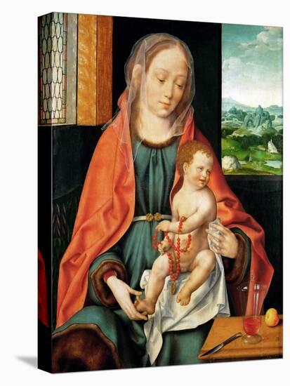 Early Netherlandish Art : the Virgin and Child Par Cleve, Joos Van (Ca. 1485-1540), Ca 1530. Oil On-Joos van Cleve-Stretched Canvas