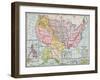 Early North American Map-null-Framed Giclee Print