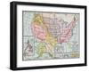 Early North American Map-null-Framed Giclee Print