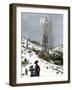 Early Oil Well Gushing in Pennsylvania 1880-null-Framed Giclee Print