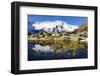 Early Onset of Winter in the Moor with its Ponds in Front of the Dammastock (In 3630 M), Autumn-P. Kaczynski-Framed Photographic Print