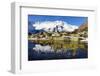 Early Onset of Winter in the Moor with its Ponds in Front of the Dammastock (In 3630 M), Autumn-P. Kaczynski-Framed Photographic Print