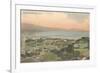 Early Overview of Santa Barbara, California-null-Framed Art Print