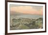 Early Overview of Santa Barbara, California-null-Framed Art Print