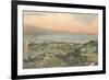 Early Overview of Santa Barbara, California-null-Framed Art Print