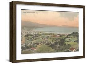 Early Overview of Santa Barbara, California-null-Framed Art Print