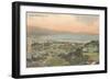 Early Overview of Santa Barbara, California-null-Framed Art Print