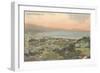 Early Overview of Santa Barbara, California-null-Framed Art Print