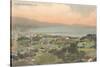 Early Overview of Santa Barbara, California-null-Stretched Canvas