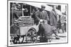 Early Philadelphia Pretzel Vendor-null-Mounted Art Print