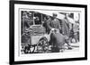 Early Philadelphia Pretzel Vendor-null-Framed Art Print