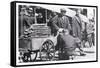 Early Philadelphia Pretzel Vendor-null-Framed Stretched Canvas