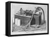 Early Phonograph-Hulton Archive-Framed Stretched Canvas