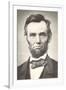 Early Photograph of Abraham Lincoln-null-Framed Art Print