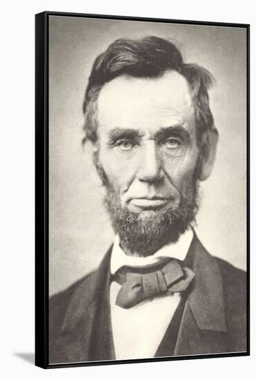 Early Photograph of Abraham Lincoln-null-Framed Stretched Canvas