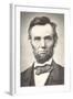 Early Photograph of Abraham Lincoln-null-Framed Art Print