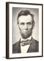 Early Photograph of Abraham Lincoln-null-Framed Art Print