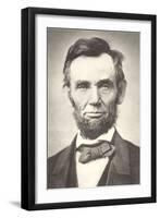 Early Photograph of Abraham Lincoln-null-Framed Art Print