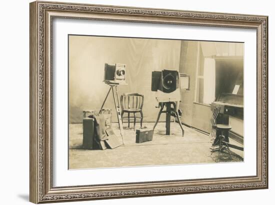 Early Photographic Equipment-null-Framed Art Print