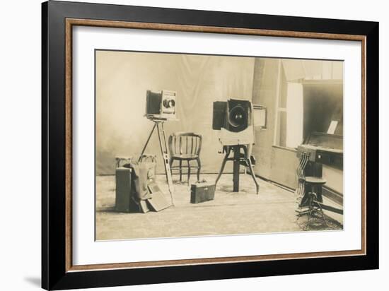 Early Photographic Equipment-null-Framed Art Print