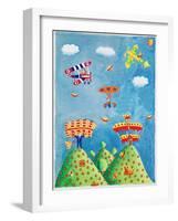 Early Plane Flight, 2004-Julie Nicholls-Framed Giclee Print