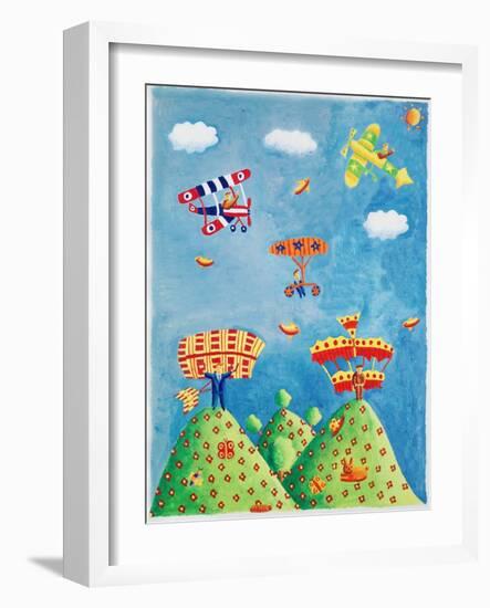 Early Plane Flight, 2004-Julie Nicholls-Framed Giclee Print