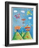 Early Plane Flight, 2004-Julie Nicholls-Framed Giclee Print