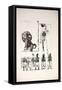 EARLY PRINTS 215173 (print)-Ralph Steadman-Framed Stretched Canvas