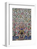 Early Qajar tiling, Masjed-e Vakil (Regent's Mosque), Shiraz, Iran, Middle East-James Strachan-Framed Photographic Print