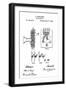 Early Recording Device: the Berliner Microphone Patent, 1880-null-Framed Photo