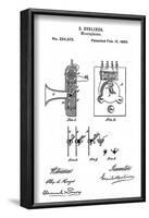 Early Recording Device: the Berliner Microphone Patent, 1880-null-Framed Photo