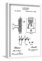 Early Recording Device: the Berliner Microphone Patent, 1880-null-Framed Photo