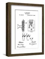 Early Recording Device: the Berliner Microphone Patent, 1880-null-Framed Photo