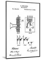 Early Recording Device: the Berliner Microphone Patent, 1880-null-Mounted Photo