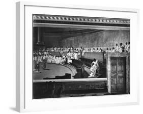 Early Roman Senate Mural Painting by Maccari-null-Framed Giclee Print