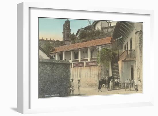 Early Scene in Taxco, Guerrero, Mexico-null-Framed Art Print