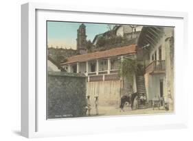 Early Scene in Taxco, Guerrero, Mexico-null-Framed Art Print