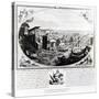 Early Settlement of Venice (Engraving) (Also See 316845)-Italian-Stretched Canvas